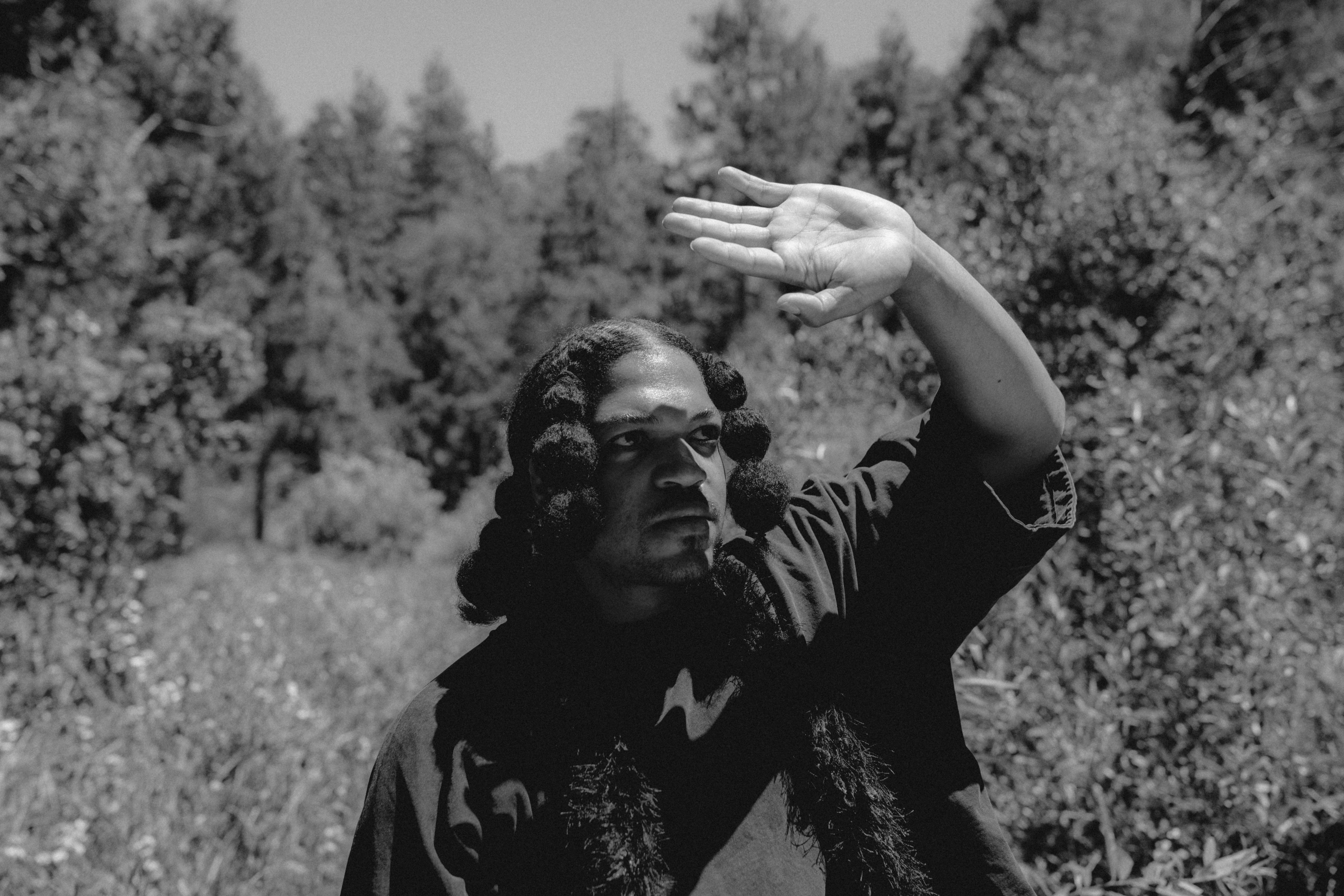 Leo Pastel portrait in natural setting